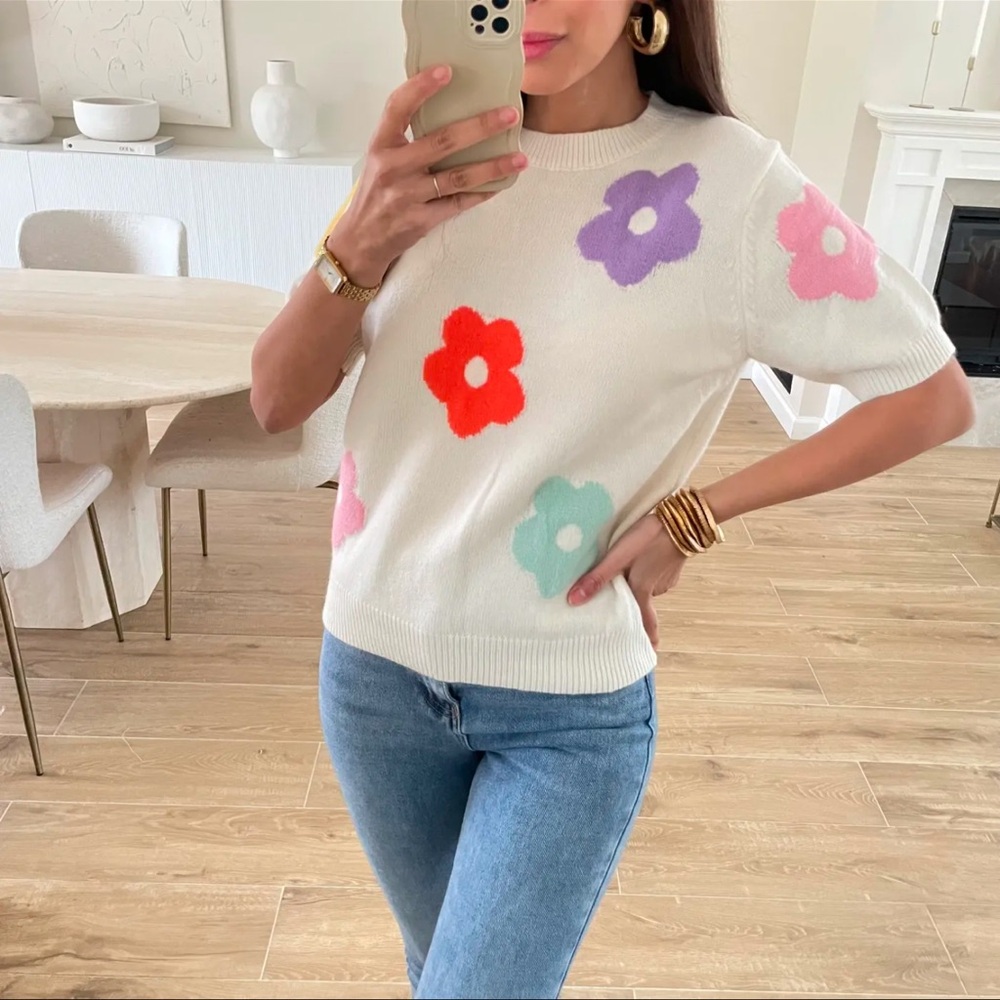 FROM PARIS FRANCE  🇫🇷 BOHO LOOSE FIT  SWEATER